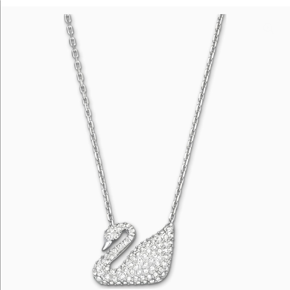 Swarovski swan necklace